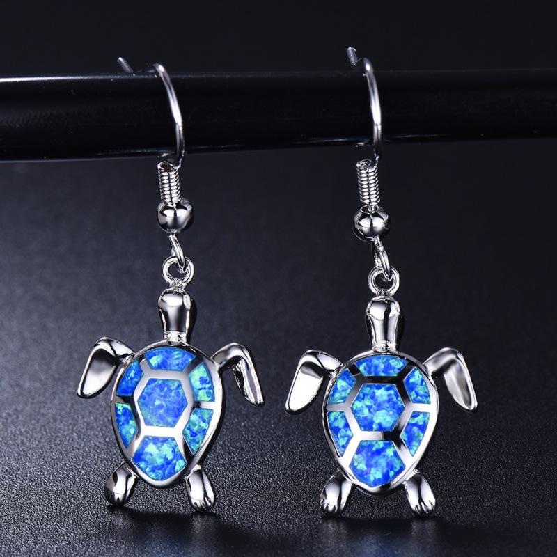 Sea Life Turtle Cute Small Ladies Earrings