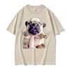 French Bulldog Funny Pibble Meme Tshirts Unisex Summer Tops Kawaii Cute T Shirt Unisex High Quality Cotton Tshirt Streetwear