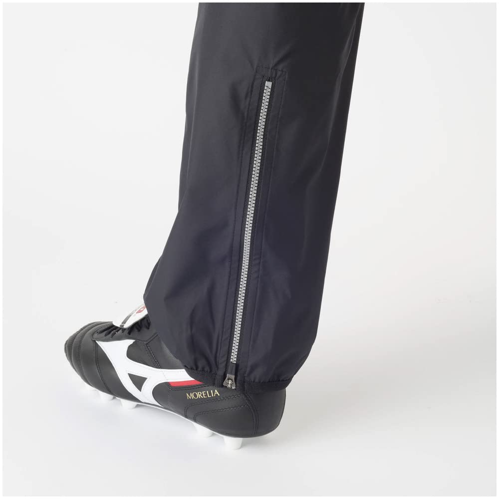 Soccer Wear Piste Pants Water Repellent Hem Zipper P2MF7070 09 Black L [Mizuno] Men's
