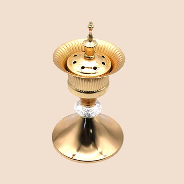 2021 Creative Metal Ornament: Iron Art Incense Burner & Candle Holder for Indoor Use