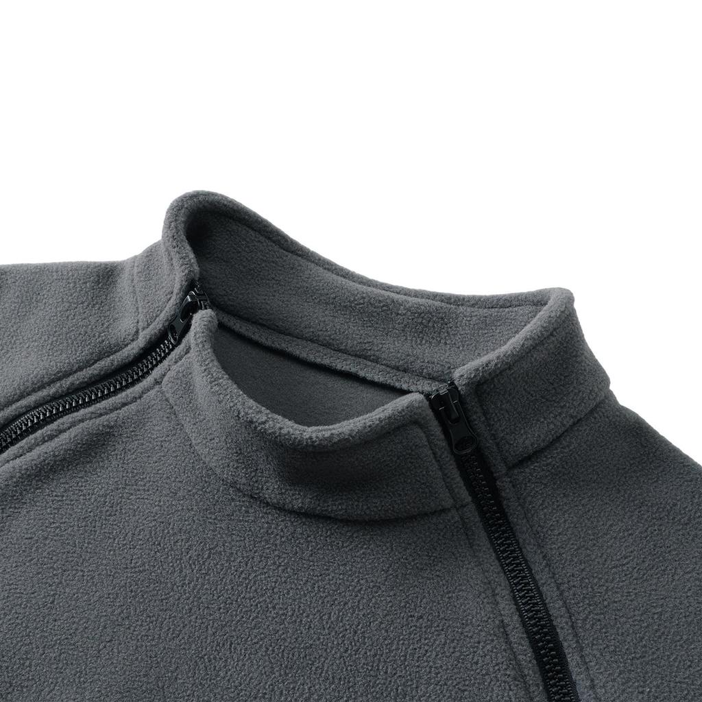 Mens Fleece Jacket Sweatshirt  Military Pullover Jackets Thick Warm Long Sleeve Zipper Winter Tops
