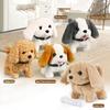 1 Set Kids Electronic Plush Dog Toy Walking Interactive Puppy Rabbit Cat Plushie Toy Toddlers Boys Girls Educational Simulation Animal Toy