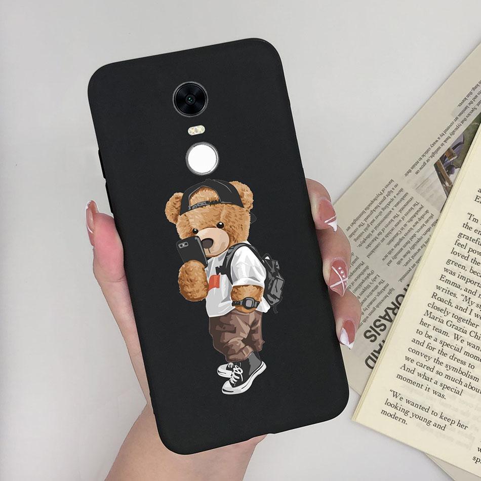 Cute Cartoon Case For Xiaomi Redmi 5 Plus Case Soft Painted Matte Silicone Back Cover For Redmi5 Plus Redmi 5+ Phone Cases Funda