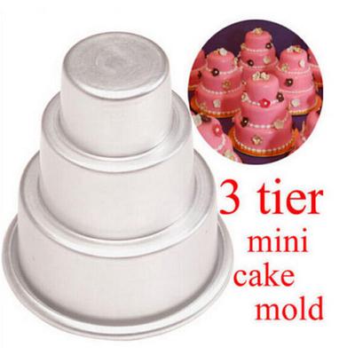 DIY Mini 3patrová forma na košíčky, pudink, čokoládový dort, pečení, forma, párty