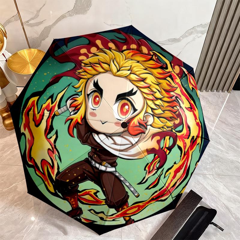 Japanese-style Cartoon Demon Slayer Kamado Tanjiro & Kamado Nezuko Umbrella Including Home Travel and Outdoor Activities Multi Functional Umbrella 2