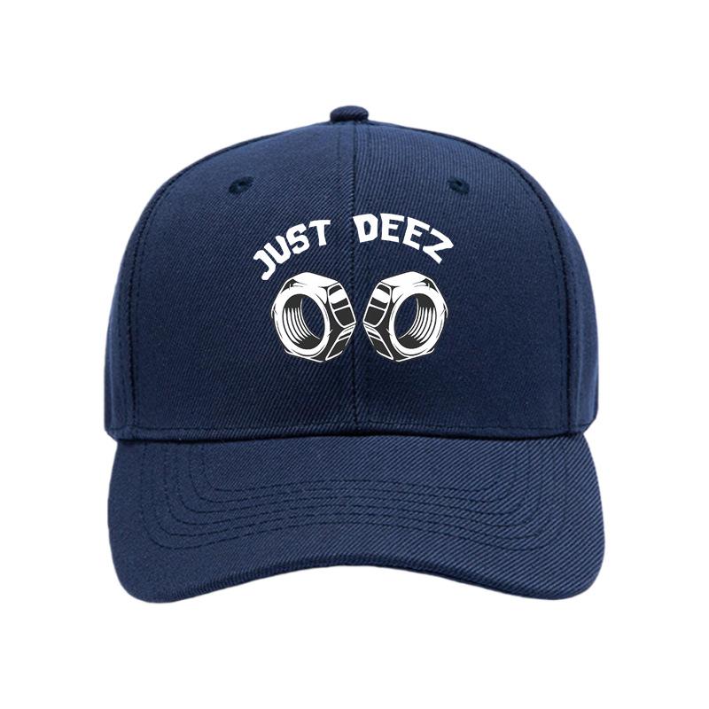 JUST DEEZ European and American hard top baseball cap women's spring and autumn outdoor sun hat solid color cap men