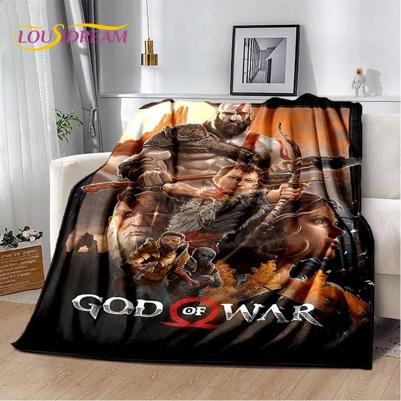 29 Style Kratos God of War Games Cartoon Blanket,Soft Throw Blanket for Home Bedroom Bed Sofa Picnic Travel Office Cover Gifts