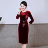 Elegant Autumn Dresses for Middle-Aged & Elderly Women: Perfect for Banquets, Weddings, and Special Occasions