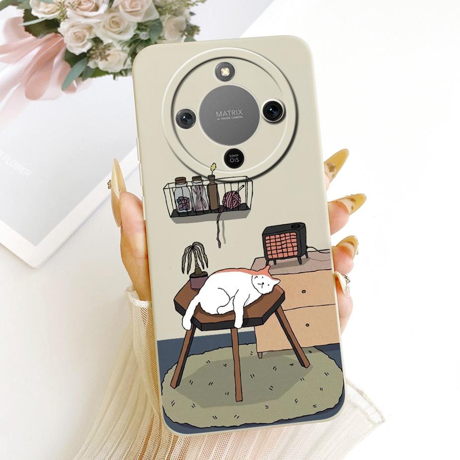 For Honor X9d Case MTN-NX1 Cute Dinosuar Cartoon Cover Soft TPU Phone Cases For Honor Magic 8 Lite X 70 HonorX70 HonorX9d Fundas