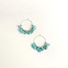Water Droped Beaded Earringdrop Pearl Vintage Hoop Earrings Bohemia Faux Turquoise Earrings  Women