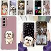 Phone Case For Samsung Galaxy S26 S25 S24 S23 S22 Ultra S20 S21 FE 5G Plus Soft Clear Cover Shih Tzu Painting Cute Animal