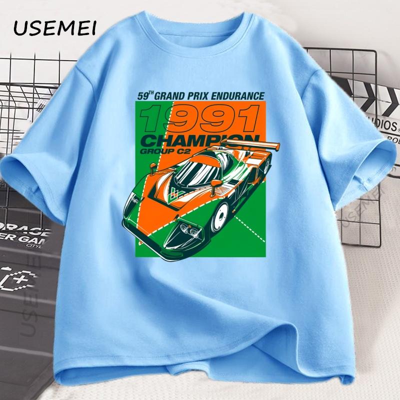 

Japanese Style 787B Anniversary T Shirt Man Retro Cotton Short Sleeve Printed T-shirt Casual Round Neck Tshirt Men s Clothes 4XL