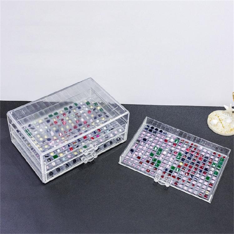 Creative Plastic Storage Box 471 Grids 3 Drawers for Organizing Crafts Art Supplies Nail Tips Beads Jewelry