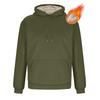 Men's Fall Winter Casual Warm Fleece Hoodie Pullover  Lined Hooded Sweatshirt With Pocket