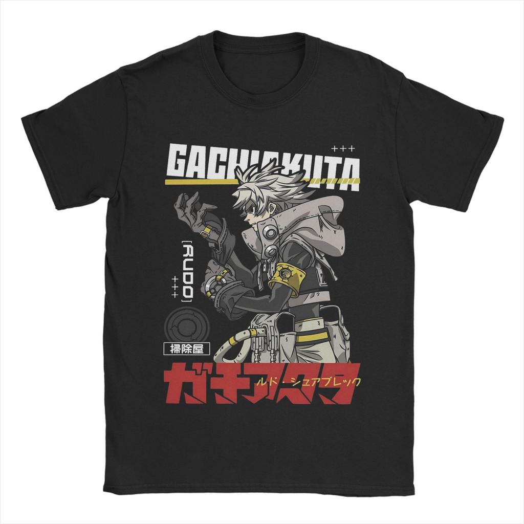 Novelty GACHIAKUTA Anime TShirts Unisex Round Neck Pure Cotton T Shirts Short Sleeve Tee Shirt Printed Tops