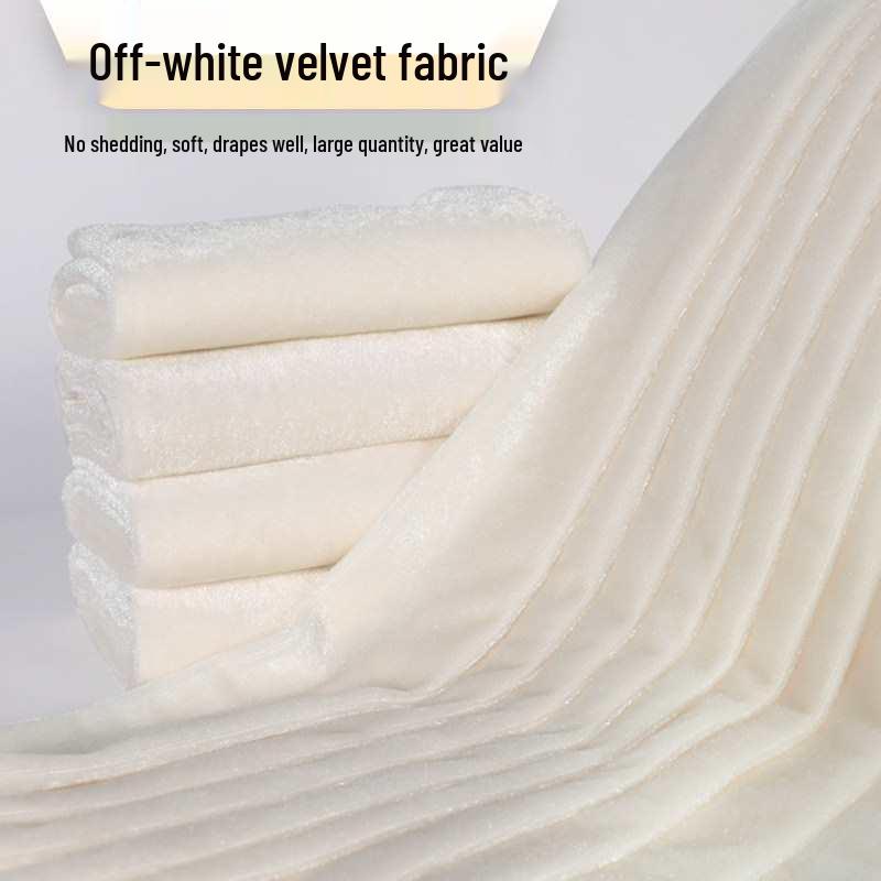 Mercerized Warp Knit Plush Fabric - High-F Pocket & Lining with Flocked Imitation Cotton Finish 0.55m x 0.55m fabric sheet