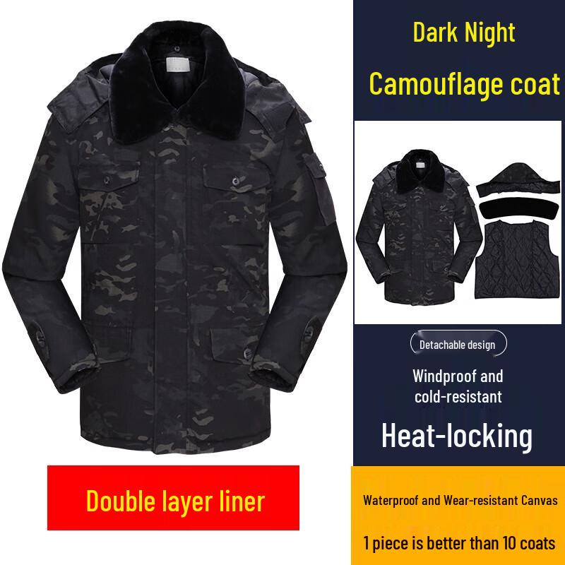 Zhao Mu Men s Winter Camouflage Cotton Coat 185