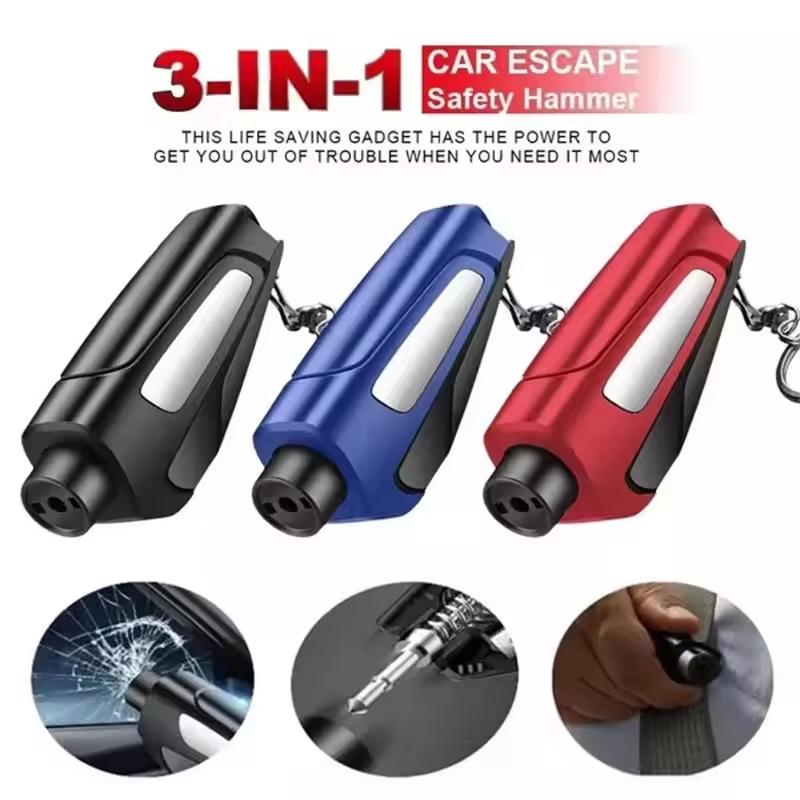 3 In 1 Car Window Breaker Escape Safety Hammer Personal Safety Tools For Drivers And Passengers