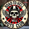 Vintage Motorcycle Helmet Wings Metal Tin Sign 8x8 Inch Waterproof Wall Decor For Home Bar Cafe Garage