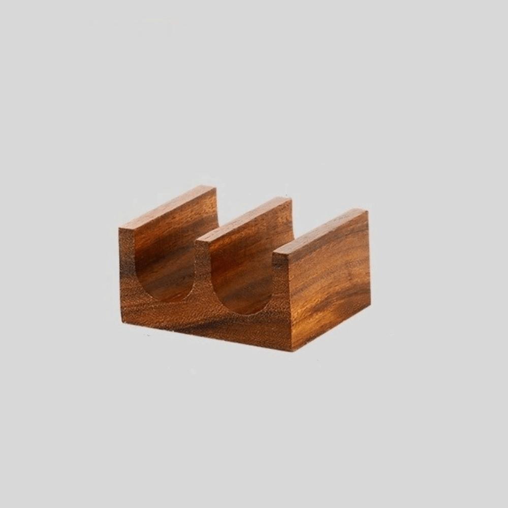 Japanese Style Walnut Sushi Rack U-shaped Sushi Wooden Tray Food Display Rack  Kitchen Tool