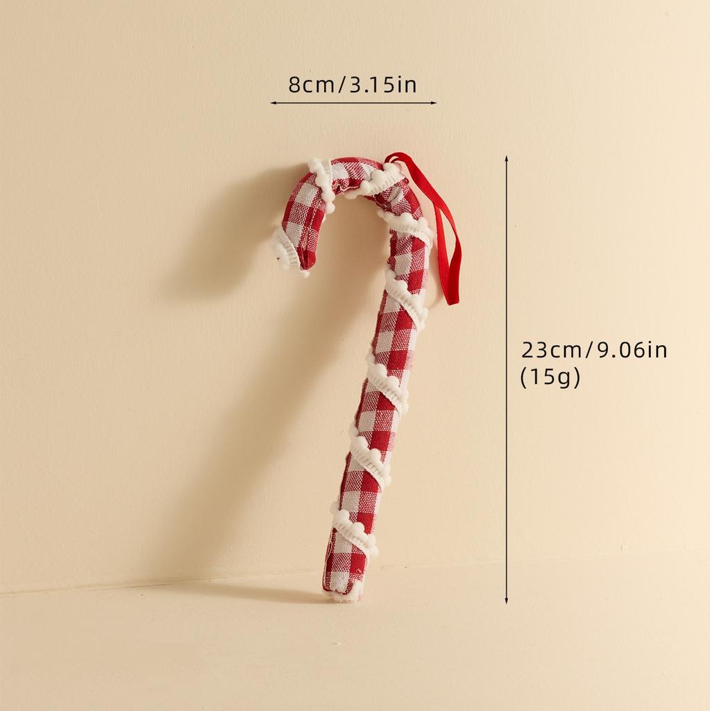 Christmas Decoration Red And White Candy Cane Grid Hot Air Balloon Xmas Tree Hanging Pendant Christmas New Year Party Ornament