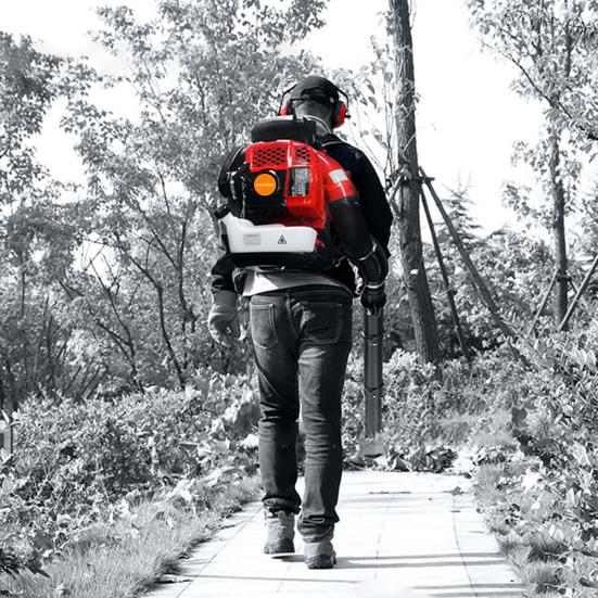 2-Stroke Engine 900CFM Air Volume 2.3L Tank Leaf Blower 80CC Gas Powered Backpack Snow