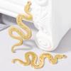 5pcs Gold Color Pvd Stainless Steel Witch Knot Snake Blood Moon Pendants For Jewelry Making Supplies DIY Keychain Earrings Charm