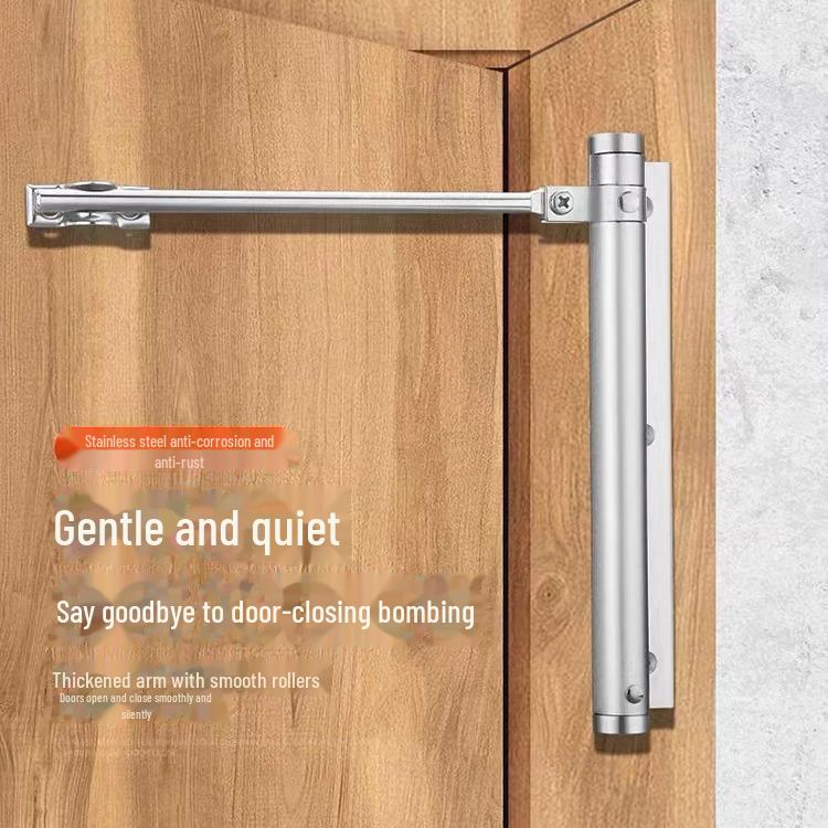 Stainless Steel Automatic Door Closer for Wooden Doors - Lightweight and Easy To Install