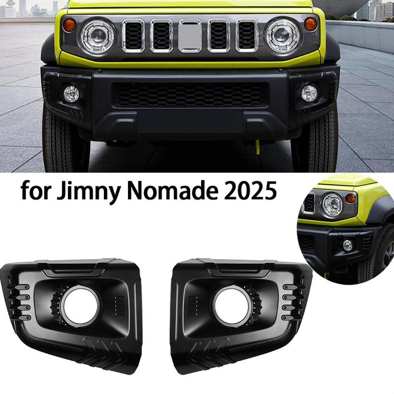 2 шт. Накладка на противотуманную фару переднего бампера автомобиля Для Jimny Nomade 2025 Рамка противотуманной фары Капот Автозапчасти Аксессуары Замена