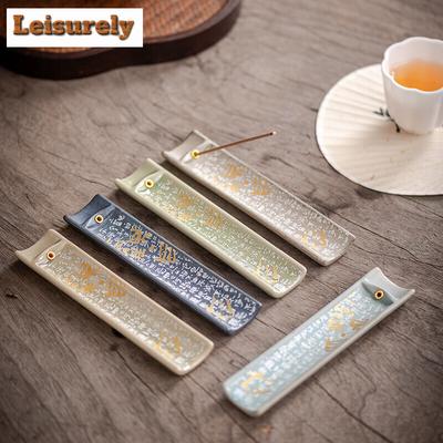 Portaincenso Guanzi Stile Cinese Portaincenso a Filo Antico Recipiente per Incenso in Ceramica Accessori Ornamenti Decorativi