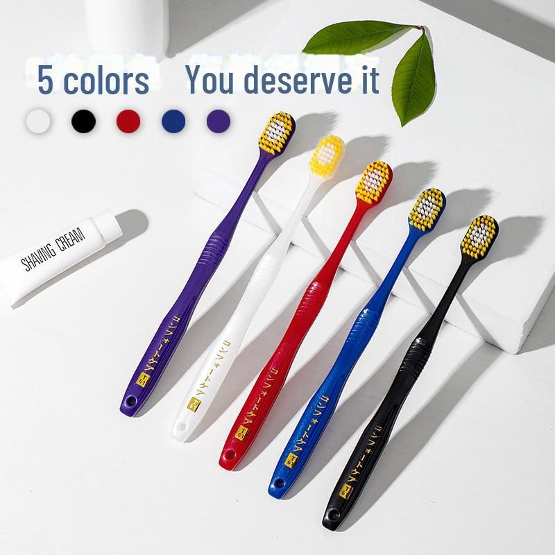 10-Pack Soft Bristle Toothbrushes, Wide 48-Hole Design, Single Blister Pack for Home Use