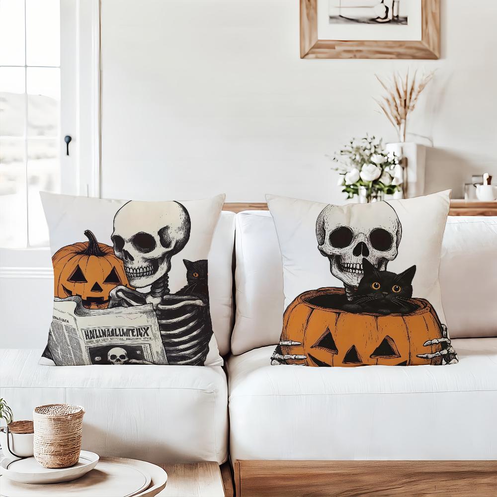 Fashion print H-Halloween Pillow Case Office Cushions Suitable For Sofa Car Bedroom Decorative Cushion Cover