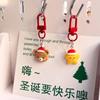 Socks Xmas Santa Claus Pendant Elk DIY Chain Pendant Unique Christmas Resin Key Chain  Gift