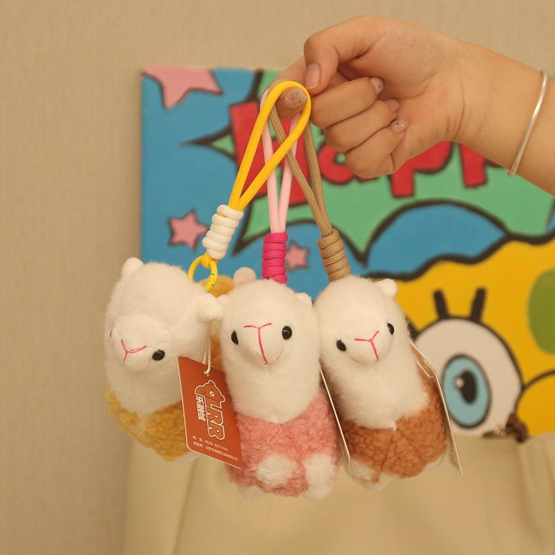 Plüsch Alpaka Puppe Plüschtier kleiner Anhänger Taschenanhänger Schlüsselanhänger Aktivitätsgeschenk Puppe