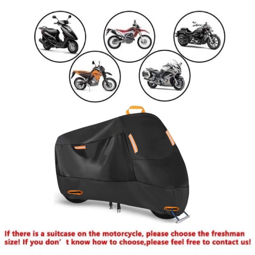 Motorcycle cover rainproof and sunscreen thickened Oxford cloth dust cover built-in anti-theft buckle motorcycle rain cover