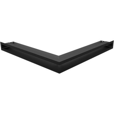 Couvercle d'aération LUFT coin 56x56x6 noir Slim