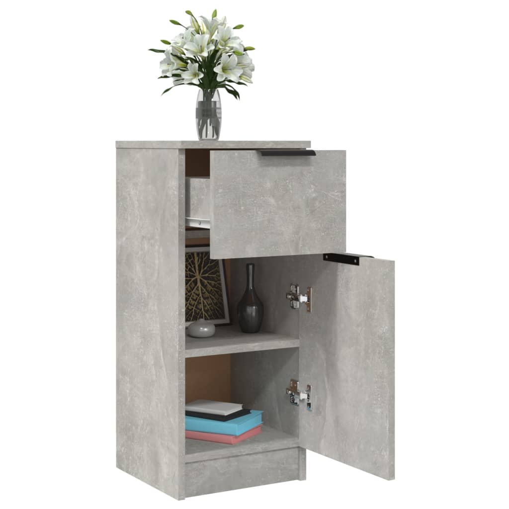 Vidaxl Cabinet, Concrete Grey, 30X30X70 Cm, Wood-Based Material
