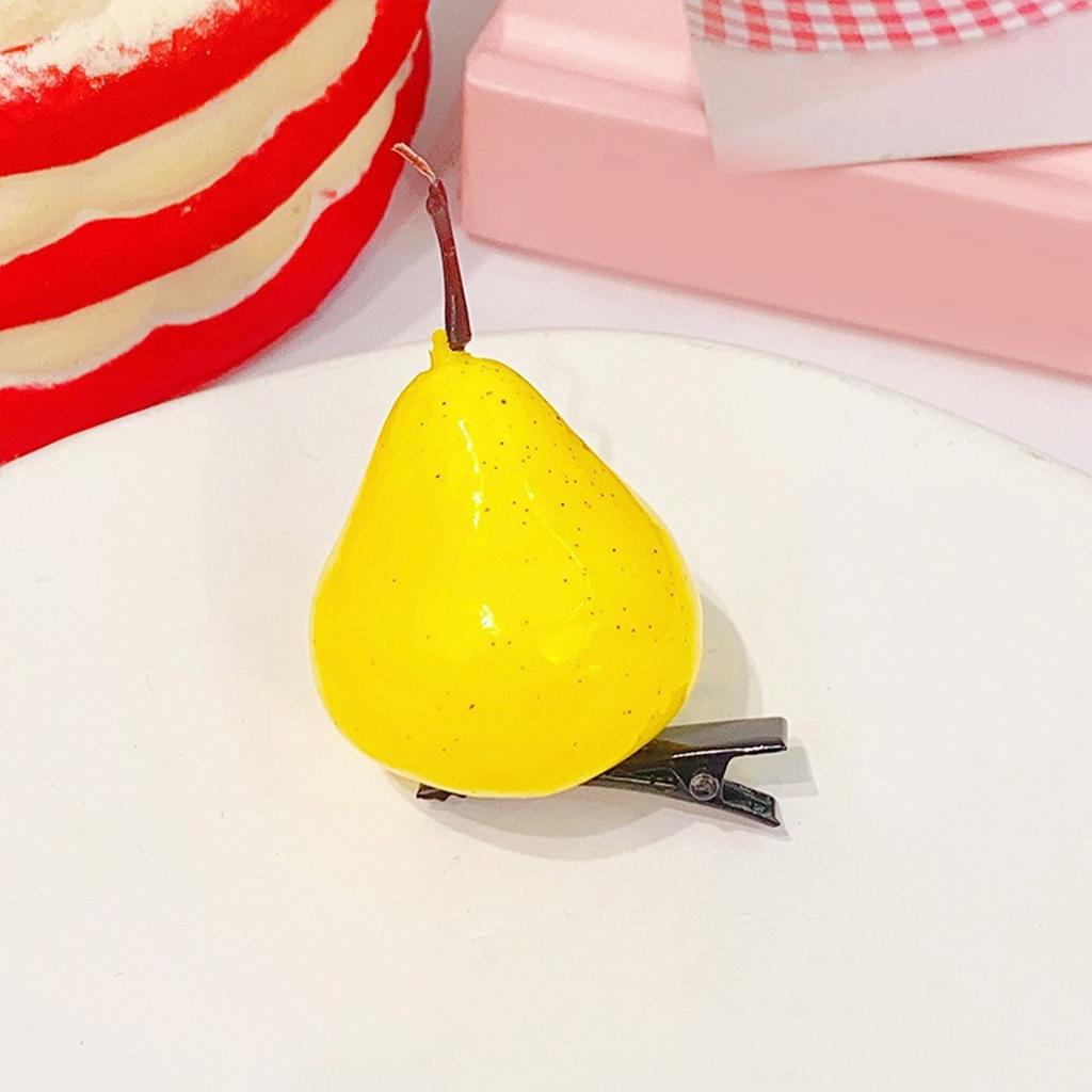 Lifelike Fruit And Vegetable Hair Clips Resin Hairpin Hairpieces Practical Fashion Accessories For Women And Children