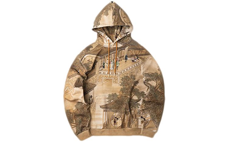 Li Ning Sports Fashion Collection Sweatshirts Unisex Umber Hooded Moderate Regular AWDQ487-1 XL