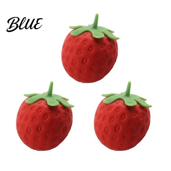 Adults Stress Ball 1/2/3Pcs Relief Strawberry Squeeze Toy Slow Rebound Simulated Fake Fruit Fidget Anti-anxiety Sensory Decompression Tool Gadget