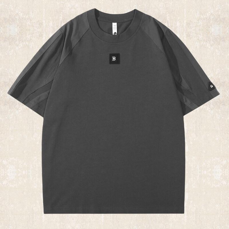 

Мужская хлопковая футболка Jieleno в американском ретро стиле, тяжелая, свободного кроя M