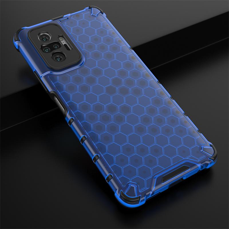 Shockproof Transparent Case For Redmi Note 10 Pro Honeycomb Armor Case For Redmi Note 10 Pro Case Cover For Redmi Note 10 Pro