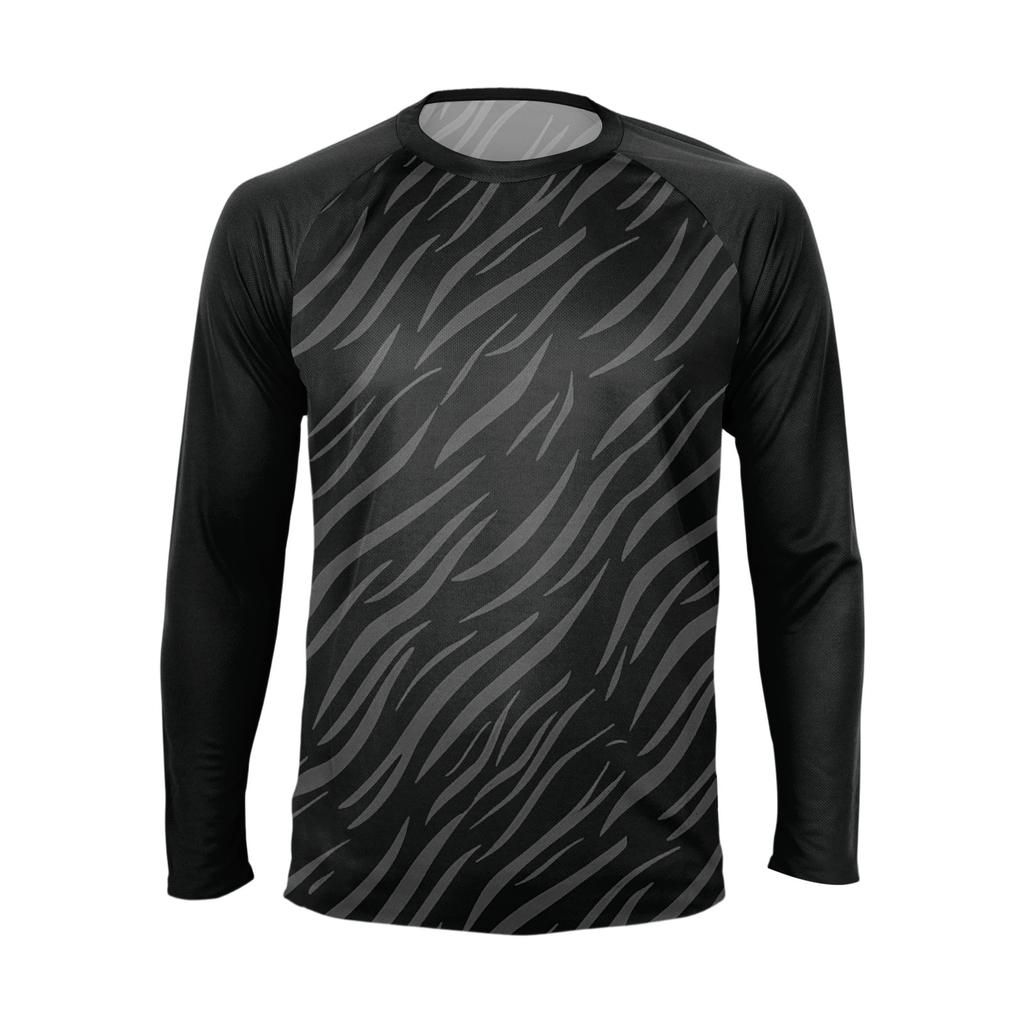 Men's Fashion Printed Raglan Long Sleeve Sports Top
