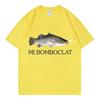 Lustiges Bomboclat Fisch Meme T-Shirt High Street Mode Trend Y2k Kurzarm T-Shirts Damen Harajuku Vintage Stil T-Shirts
