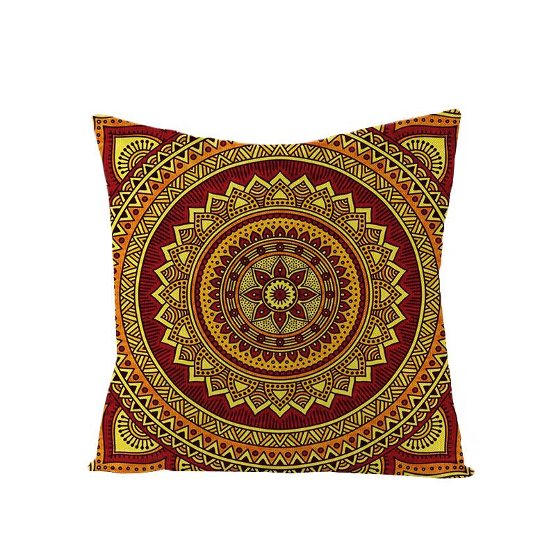 Bohemian Mandala Style Polyester Pillowcase Square Sofa Pillowcase Home