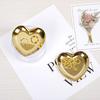 Easy To Clean Smooth Surface Durable Shiny Heart Shape Jewelry Holder Anti-deform Organizer Tea Tray