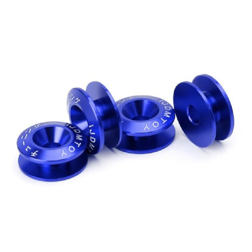 Blue JDM Quick Release Fasteners For Car Bumpers Trunk Fender Hatch Lids Kit