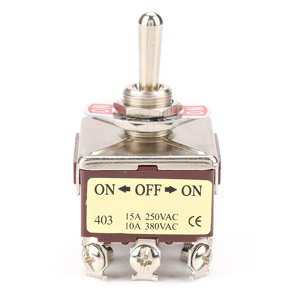 

ONOFFON 3 позиційний тумблер 4PDT 12 Pin 12 мм 15A250VAC 10A380VAC