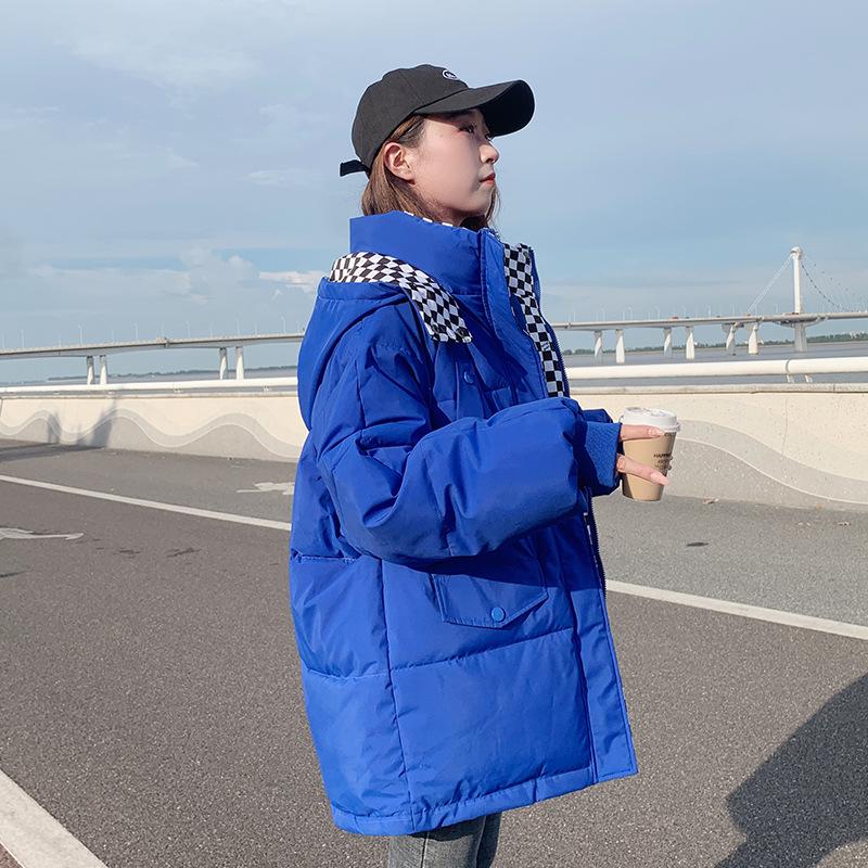 Women's Oversized Padded Bread Coat - Trendy 2025 Autumn/Winter Short Cotton Jacket