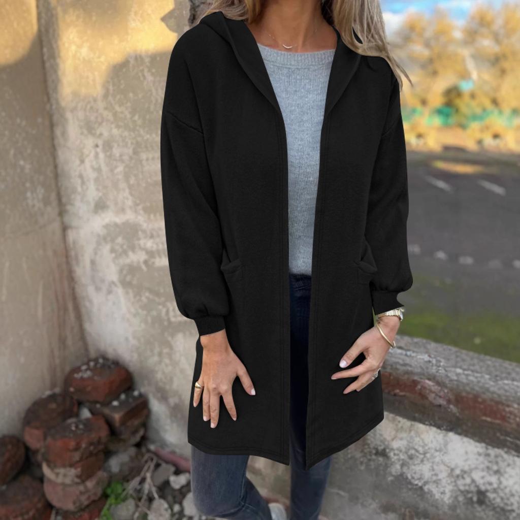 Independent station Amazon Europe and the United States cross-border autumn and winter solid color hooded